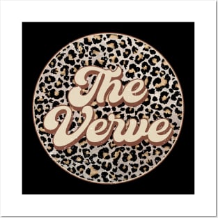 Retro Music Verve Personalized Name Circle Birthday Posters and Art